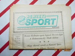 Retro régi újság - Nemzeti Sport - 1990. december 23. - Születésnapra ajándék.