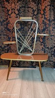 Vintage mid century exkluzív skandináv stílusú virágtartó állvány Formica borítással 1960-as évek