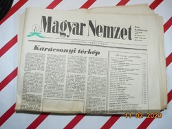 Retro régi újság - Magyar Nemzet - 1990. december 23. - Születésnapra ajándék.