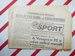 Retro régi újság - Nemzeti Sport - 1990. december 5. - Születésnapra ajándék.