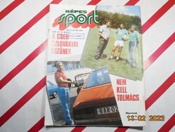 Retro régi újság - Képes Sport - 1989. július 25. - Születésnapra ajándék.