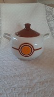 5146 - Alföldi porcelán art deco leveses tál