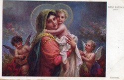 Képeslap: Hans Zatzka. nők, angyalok.