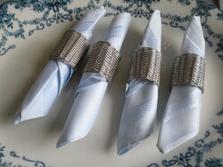 Szalvétagyűrű  5 db. fém.