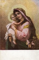 Képeslap: Hans Zatzka. nők, gyerekek.