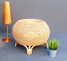 Vintage design rattan puff ülőke szék ALKUDHATÓ