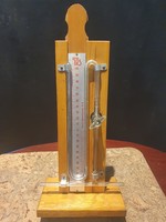 Retro higanyos manometer laboratóriumi nyomásmérő műszer újszerű állapotban dekoráció