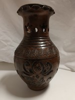 Korondi kerámia váza - Józsa János, 21 cm