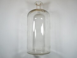 Retro régi üveg palack - gyógyszertári gyógyszeres - 1000 ml