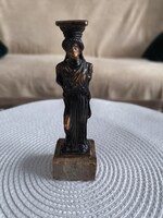 Bronz görög szobor, féldrágakő talapzaton