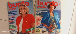 Burda német nyelvű divatmagazin - 1986.05. és 1989.04. számok