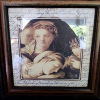 Sid Dickens "Renaissance secret" vintage nyomat, fa keretben