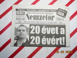 Retro régi újság - Nemzetőr - Konzervatív hetilap - 2010. március 10. - Születésnapra ajándék.