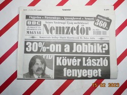 Retro régi újság - Nemzetőr - Konzervatív hetilap - 2010. március 24. - Születésnapra ajándék.