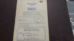 (K) Ibusz jegytáska 1972