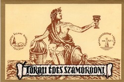 Boros címke: Tokaji Szamorodni.
