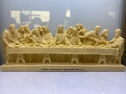 Leonardo da Vinci :Utolsó vacsora szobor32x12cm(Olaszországból)