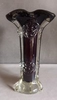 Muranoi italy  figurális üveg váza ritka,  brutalista design ALKUDHATÓ