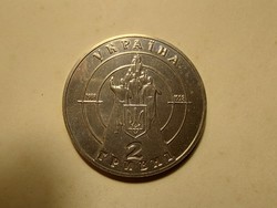 ! 2 hrivnya 1998 emlékérem Cu Ni - 738