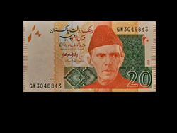 UNC - 20 RUPIA - PAKISZTÁN - 2015