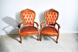 A950 Neobarokk chesterfield  bőr fotelek,karosszékek