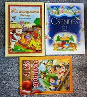 3 db mesekönyv: Csendes éj, A kis gömböc, Az aranyszőrű bárány (Régi szép mesék)