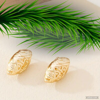 GOLD FILLED = ARANYAL TÖLTVE, ROMBUSZ ALAKÚ MUTATÓS FÜLBEVALÓ.