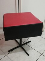 Retro puff, ülőke, fém lábbal