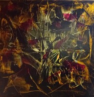 " A róka és a nyúl "  akrill 100x100  vászon