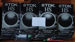 38 db TDK HS 240 perces VHS videokazetta eladó (5 db-nál kevesebbet nem adok egyben)