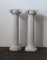 1T152 Nagyméretű hibátlan porcelán virágtartó posztamens pár 95 cm