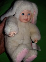 MINŐSÉGI 2002. Anne Geddes rózsaszín nyuszi szerethető GYŰJTŐI művészbaba 20 cm a képek szerin