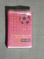 Minikönyv,sport,A magyar labdarúgó bajnokcsapatok 1901-1975 , -eredeti csomagolásban-