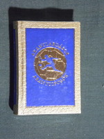 Minikönyv,sport,foci, Aranylabdások Aranycipősök 1978 , -eredeti csomagolásban-