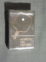 Minikönyv,sport,HETVENÖT ÉV SZÁZ ARANYEREM, 1977 , -eredeti csomagolásban-