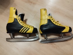 RITKA!!! cc. 1975 sárga fekete ADIDAS jégkorcsolya eredeti