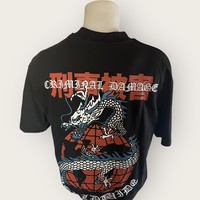 CRIMINAL DAMAGE VINTAGE USA POLO XL
