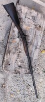 Dupla csövű elöltöltős vadászpuska szép kézi mély véséssel