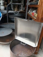 Új 50cm Rozsdamentes rost lap Grill pecsesütő lap tárcsalap hús sütő pecsenyesütő grillap