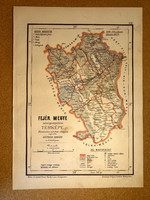 Fejér vármegye térképe. Hátsek 1880. A magyar szent korona országainak megyei térképei.
