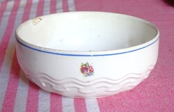 Gránit virágos domborúmintás régi porcelán tálka 15 cm