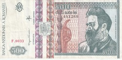 ROMÁNIA 500 lei (1992)