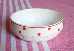 Retro pöttyös Gránit kompótos kistál 12,5 cm
