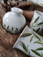 Bavaria - Royal  - porcelán teás  / zöld kalászosan