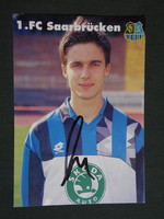 Autogram kártya,dedikált ,Andreas Abel , 1 FC Saarbrücken