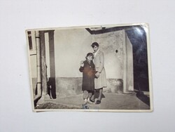 Régi kép fotó fénykép - gyerekek, nővérek, lányok