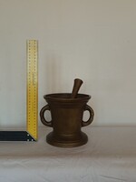 Antik bronz mozsár 1800-as évekből.