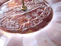 Emeletes Walther karácsonyi üveg tortatál tálca sütemény kináló