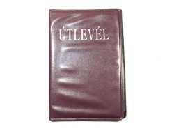 Retro régi Útlevél feliratú irattartó irat tartó