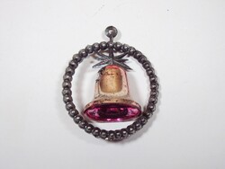 Retro karácsonyfadísz harang, csengő